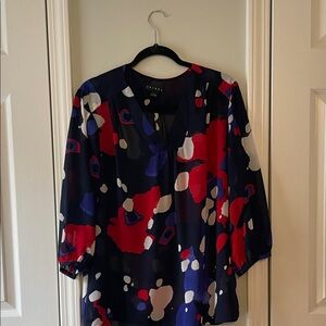 Tribal Navy and Purple Blouse